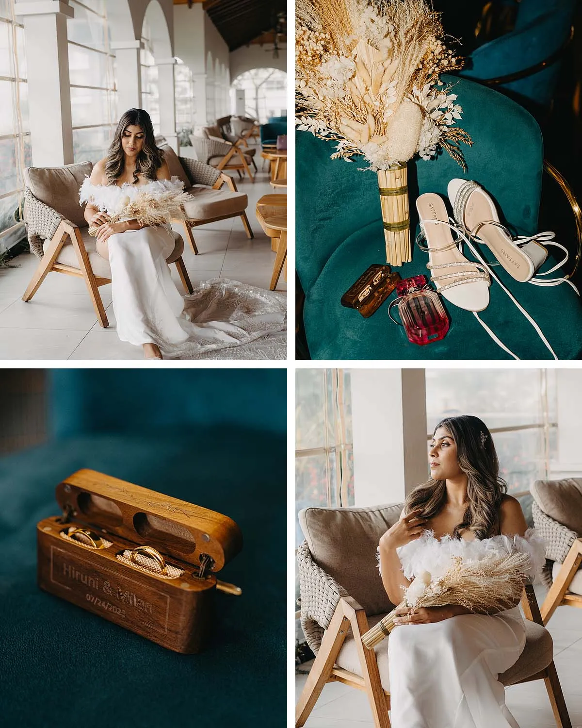Elegant Christian wedding moment.